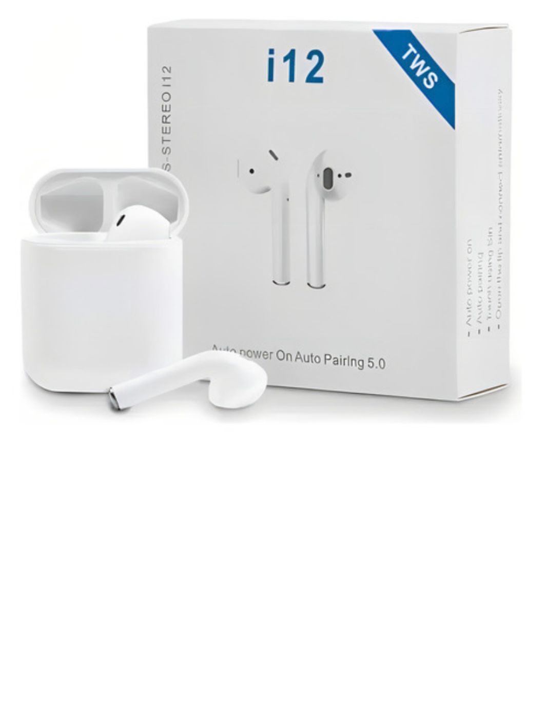 Fone Bluetooth 5.3 i12 TWS - Áudio Premium e Conectividade Avançada