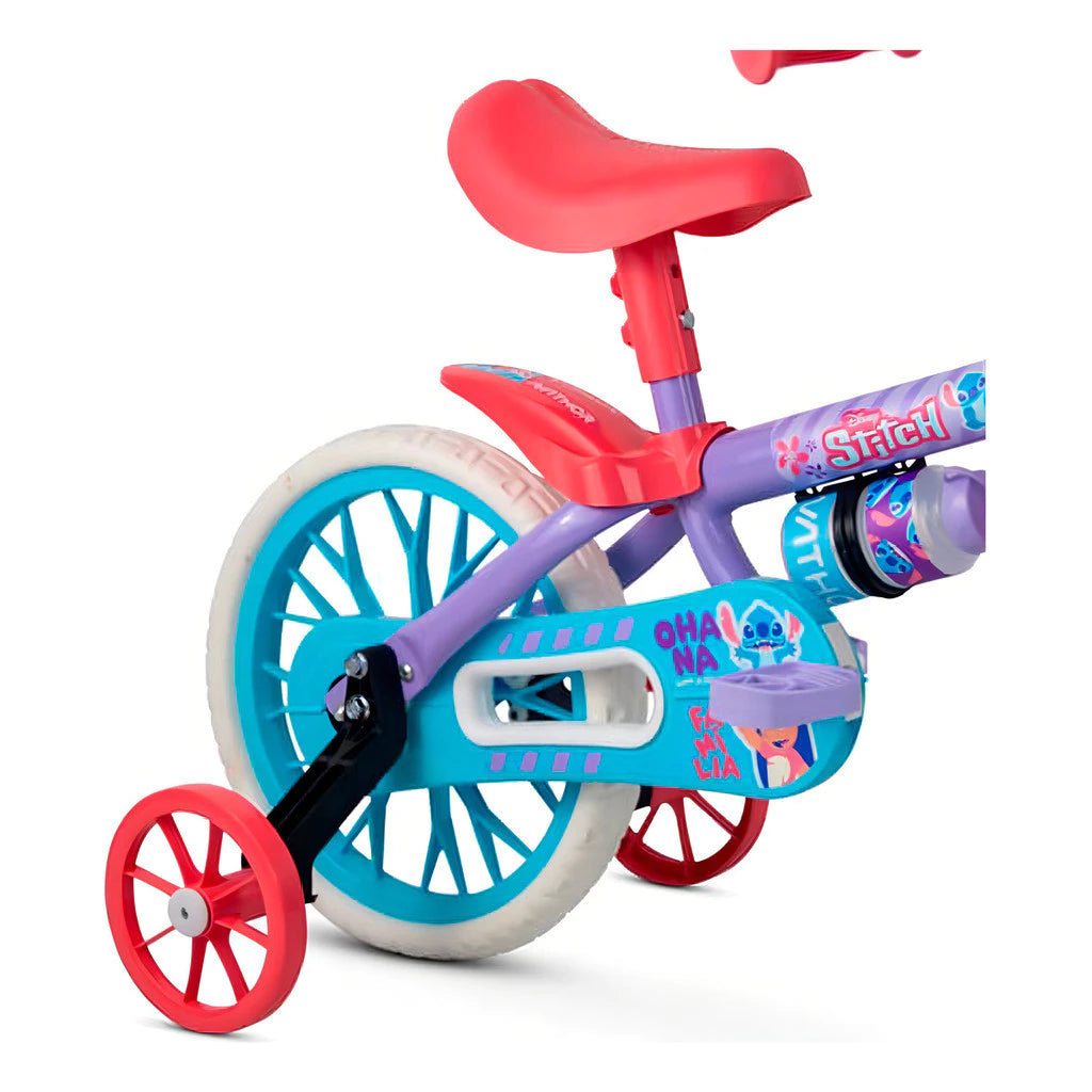 Bicicleta Infantil Aro 12 Com Rodinhas Stitch - Nathor