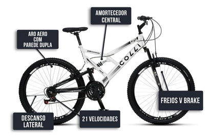 Bicicleta Aro 26 Aero Branca - Colli Bike