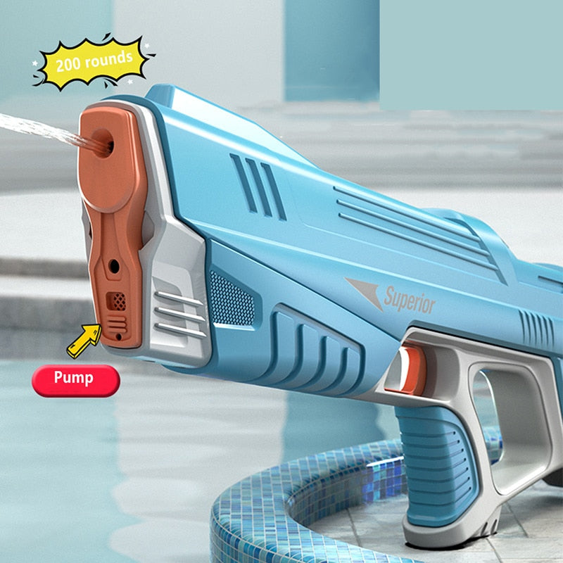 Poderosa pistola de água automática com 50 pés, alta pressão-brinquedos da  piscina da praia ao ar livre