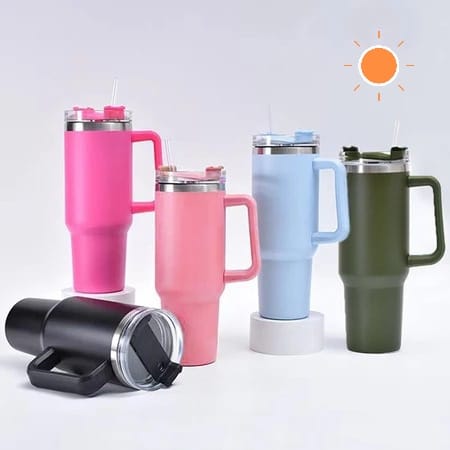 Copo Térmico de Aço Inox Fosco