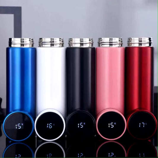 Garrafa Térmica 500ml com Marcador de Temperatura na Tampa