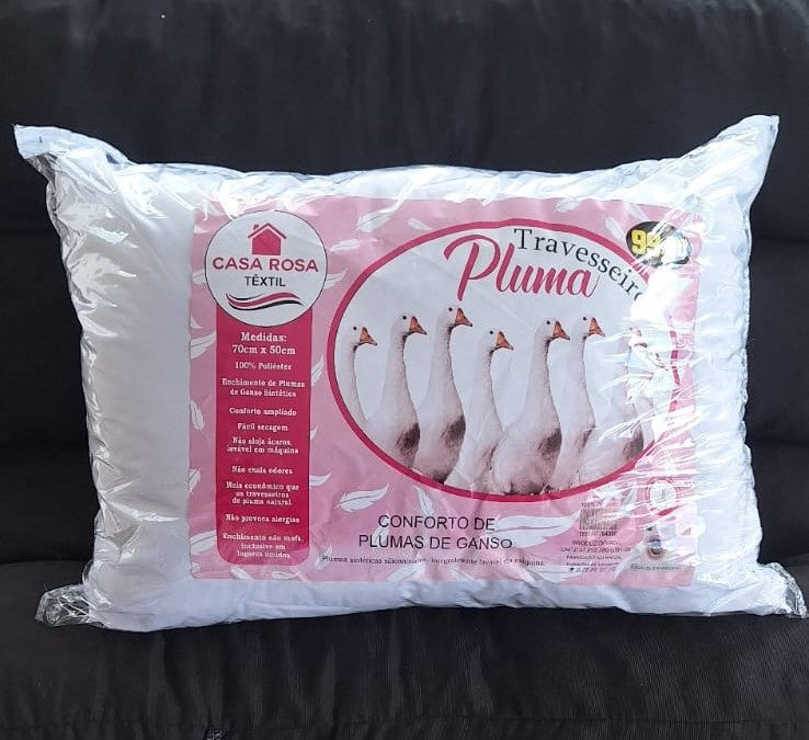 Travesseiro Plumas de Ganso - Sintético