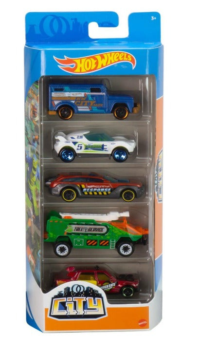 Hot Wheels Die-Cast Pack com 05 Carrinhos (Sortido) - Mattel