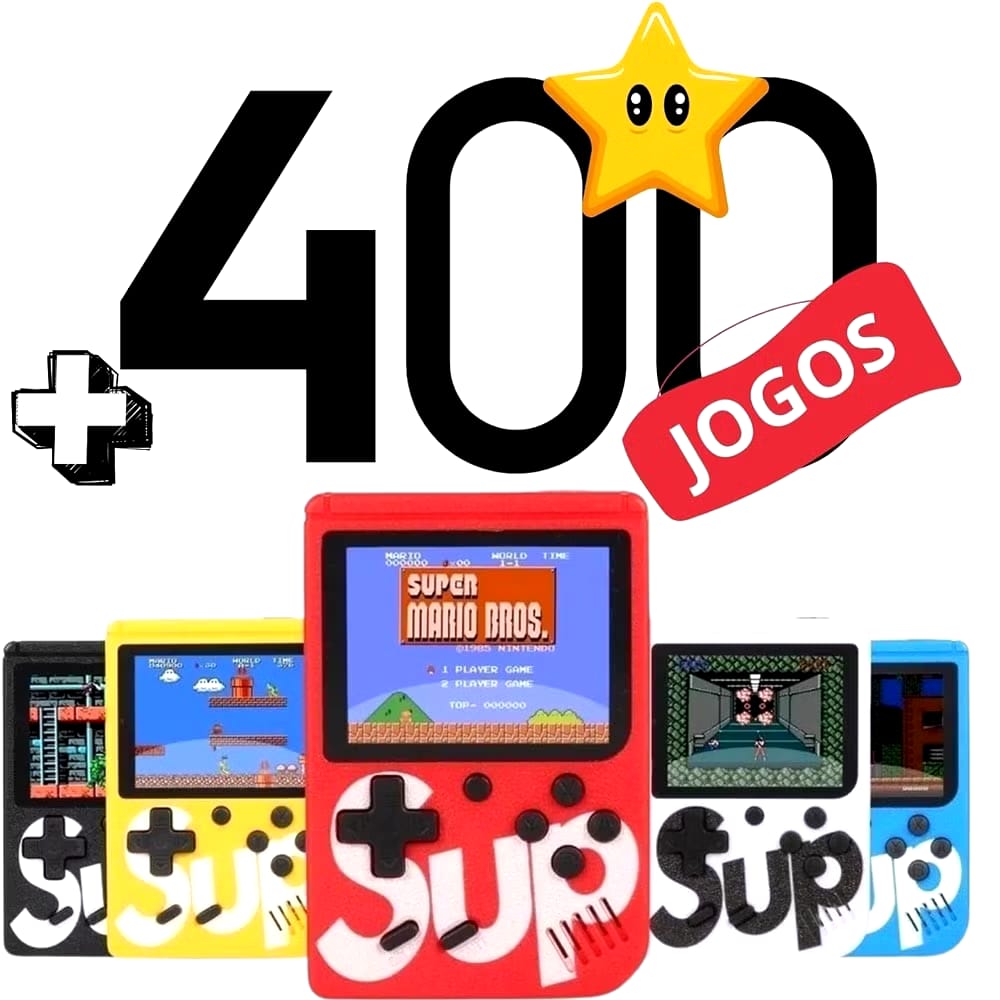 Mini Game com 400 Jogos – Diversão Compacta e Nostálgica!