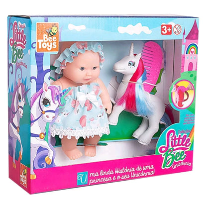 Boneca Little Bee Unicórnio 15,5 cm - Bee Toys