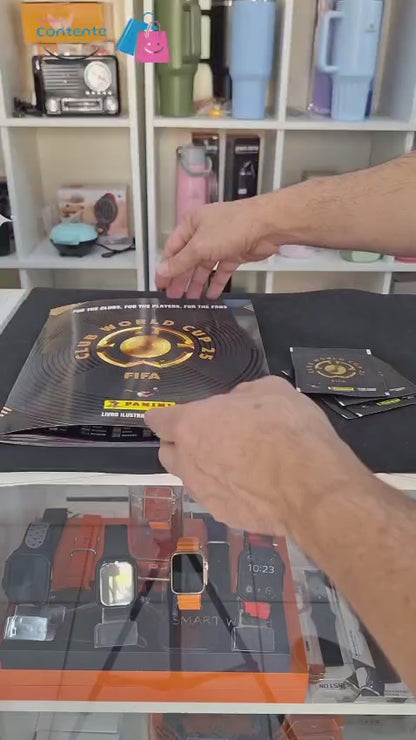 Kit Álbum do Super Mundial de Clubes 2025 + 04 pacotes de figurinhas - Originais