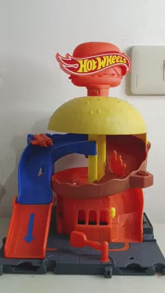 Hot Wheels Pista City Downtown Hamburgueria - Mattel
