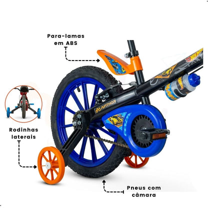 Bicicleta Infantil Aro 16 Hot Wheels - Nathor