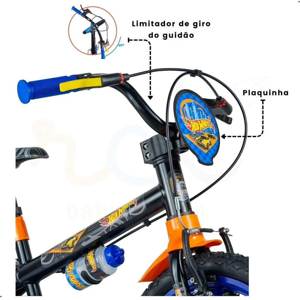 Bicicleta Infantil Aro 16 Hot Wheels - Nathor
