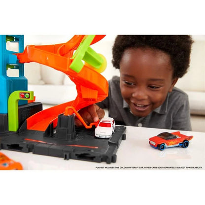 Hot Wheels Pista City Lava-Rápido Mega Torre Color Shifter - Mattel