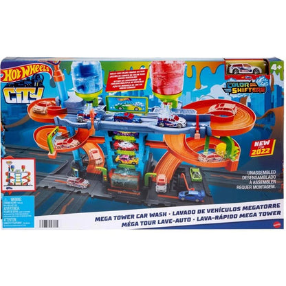 Hot Wheels Pista City Lava-Rápido Mega Torre Color Shifter - Mattel