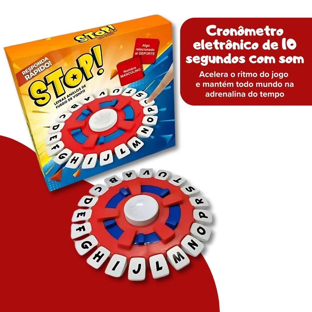 Jogo Stop - Em Português - Com Temporizador De Mesa 10 Segundos