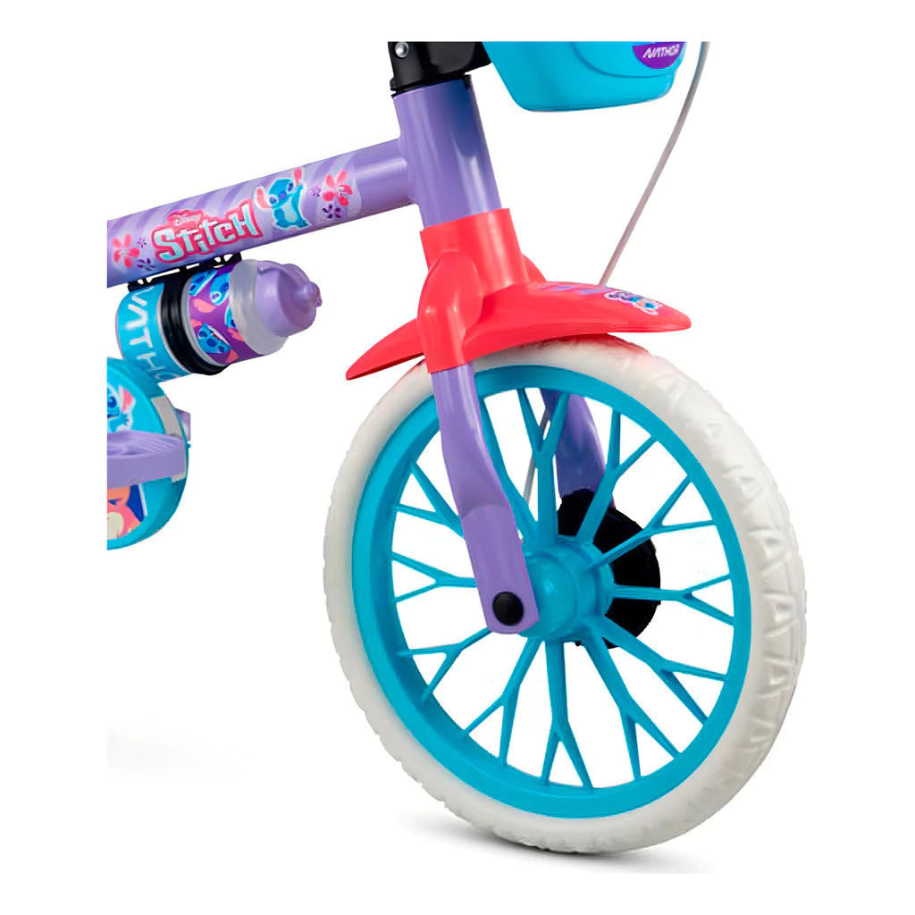 Bicicleta Infantil Aro 12 Com Rodinhas Stitch - Nathor