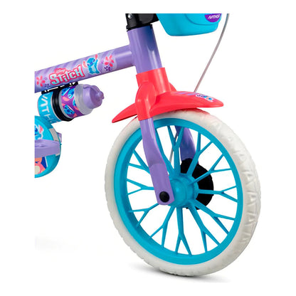 Bicicleta Infantil Aro 12 Com Rodinhas Stitch - Nathor