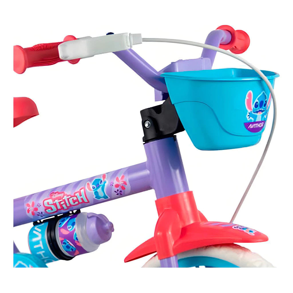 Bicicleta Infantil Aro 12 Com Rodinhas Stitch - Nathor